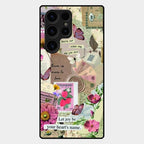Vintage Vibes Glass Case Cover For Samsung Galaxy S23 Ultra 5G