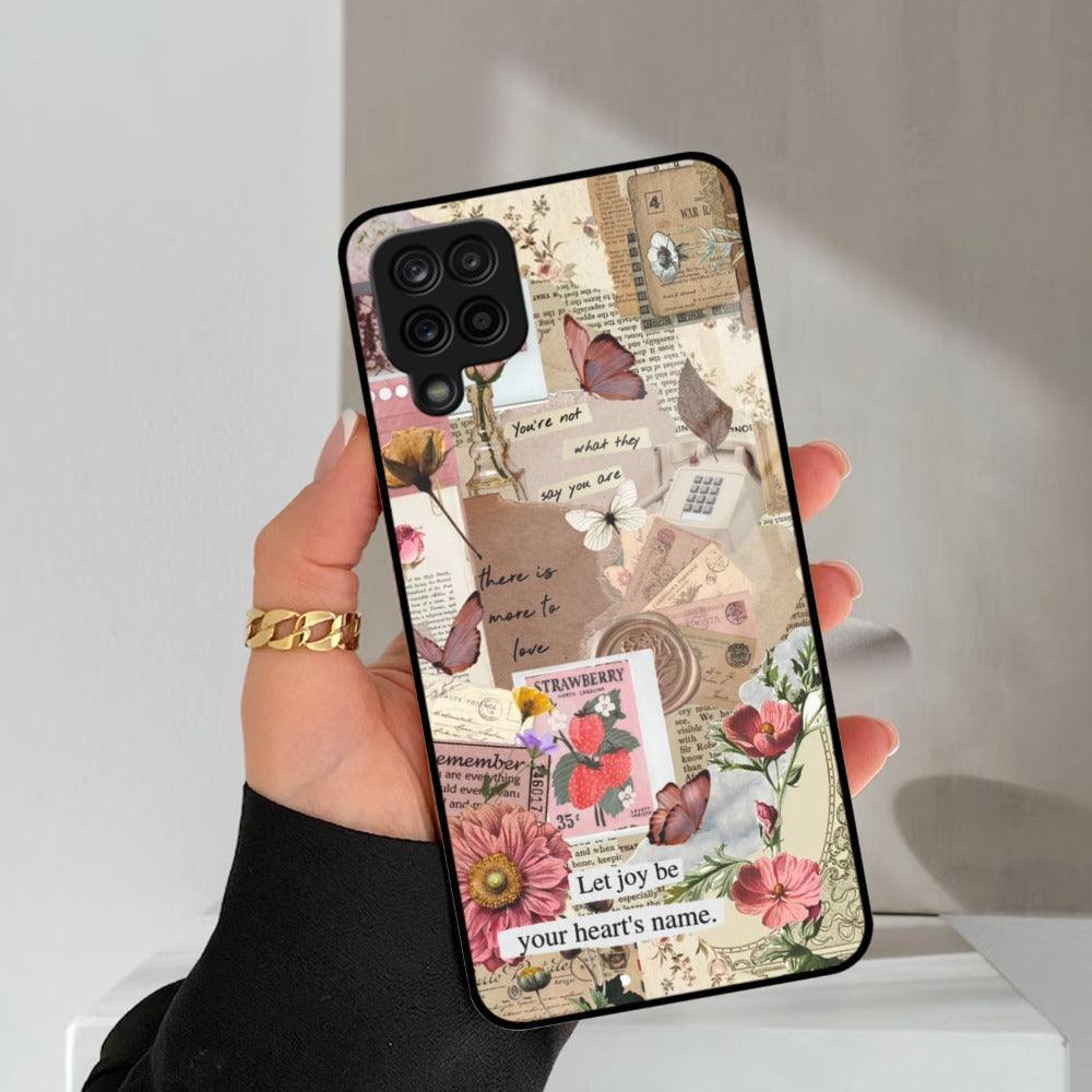 Vintage Vibes Glass Case Cover for Samsung - ShopOnCliQ
