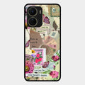Vintage Vibes Glass Case Cover For Vivo T2X 5G