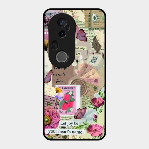 Vintage Vibes Glass Case Cover For Vivo T4 Ultra 5G
