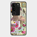 Vintage Vibes Glass Case Cover For Vivo V29 5G