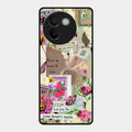Vintage Vibes Glass Case Cover For Vivo V30E 5G