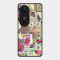 Vintage Vibes Glass Case Cover For Vivo V40 5G