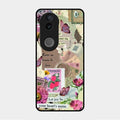 Vintage Vibes Glass Case Cover For Vivo V50 5G