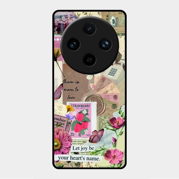 Vintage Vibes Glass Case Cover For Vivo X100 Pro 5G