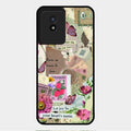 Vintage Vibes Glass Case Cover For Vivo Y02T