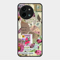 Vintage Vibes Glass Case Cover For Vivo Y58 5G