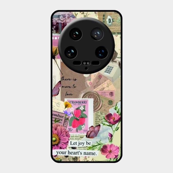 Vintage Vibes Glass Case Cover For Xiaomi 14 Ultra