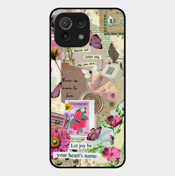 Vintage Vibes Glass Case Cover For Xiaomi Mi 11 Lite