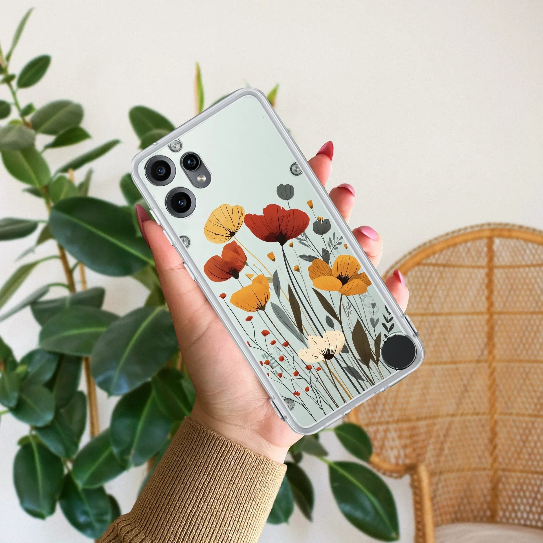 Vintage Wildflower Transparent Silicon Case For Nothing - ShopOnCliQ