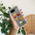Vintage Wildflower Transparent Silicon Case For Google Pixel 8 5G