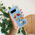 Vintage Wildflower Transparent Silicon Case For Google Pixel 8 Pro 5G