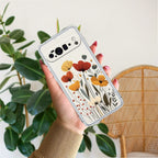 Vintage Wildflower Transparent Silicon Case For Google Pixel 10 Pro XL