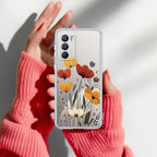 Vintage Wildflower Transparent Silicon Case For iQOO 9 SE 5G