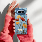 Vintage Wildflower Transparent Silicon Case For Nothing