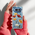 Vintage Wildflower Anti Yellow Case For Nothing Phone 4A 5G