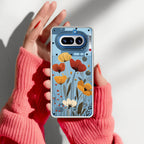 Vintage Wildflower Anti Yellow Case For Nothing Phone 4A 5G