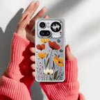 Vintage Wildflower Anti Yellow Case For Nothing Phone 4A Pro 5G