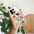 Vintage Wildflower Transparent Silicon Case For OnePlus 15 5G