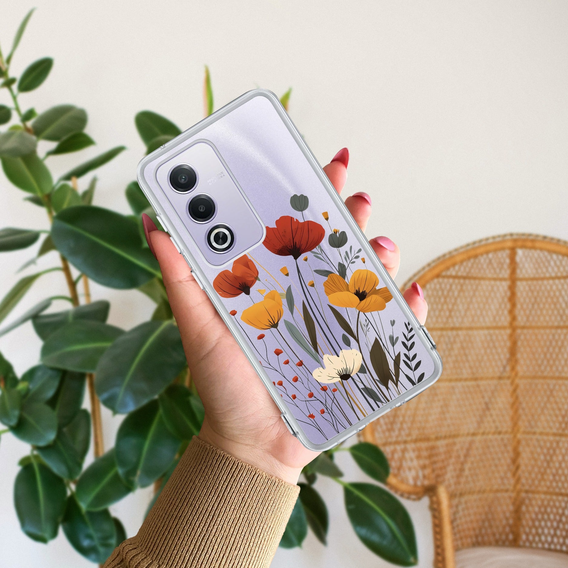 Vintage Wildflower Anti Yellow Case For Oppo A3 Pro 5G