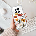 Vintage Wildflower Transparent Silicon Case For Oppo F29 Pro 5G