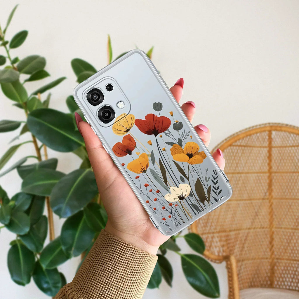 Vintage Wildflower Anti Yellow Case For Oppo F31 5G