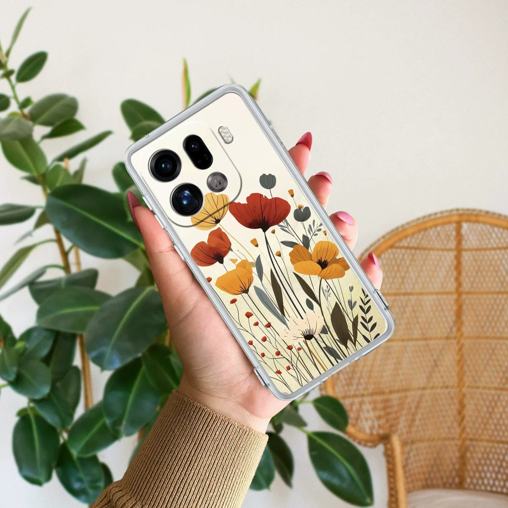 Vintage Wildflower Anti Yellow Case For Oppo Find X9 Pro 5G