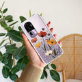 Vintage Wildflower Transparent Silicon Case For Oppo A3x / Oppo A3