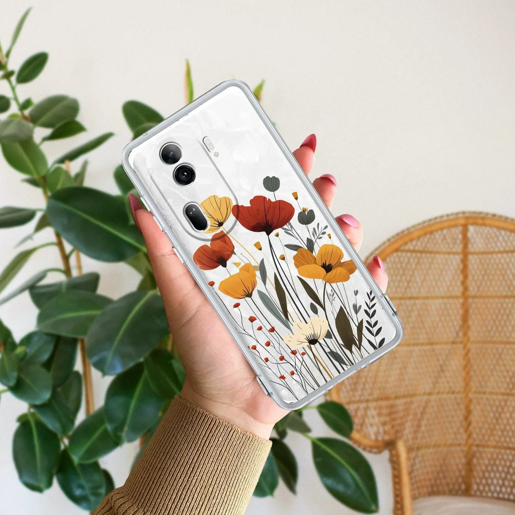 Vintage Wildflower Anti Yellow Case For Oppo Reno 11 Pro 5G