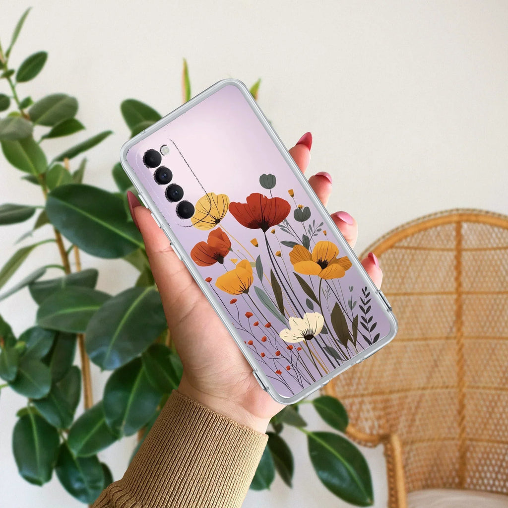 Vintage Wildflower Anti Yellow Case For Oppo Reno 4 Pro
