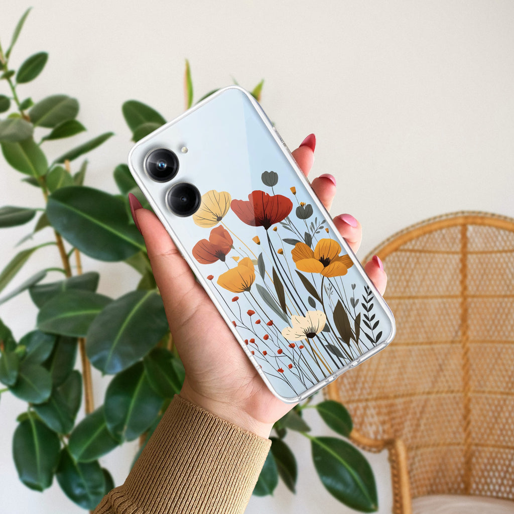 Vintage Wildflower Anti Yelllow Case For Realme 10 Pro 5G