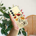Vintage Wildflower Transparent Silicon Case For Realme 14x 5G
