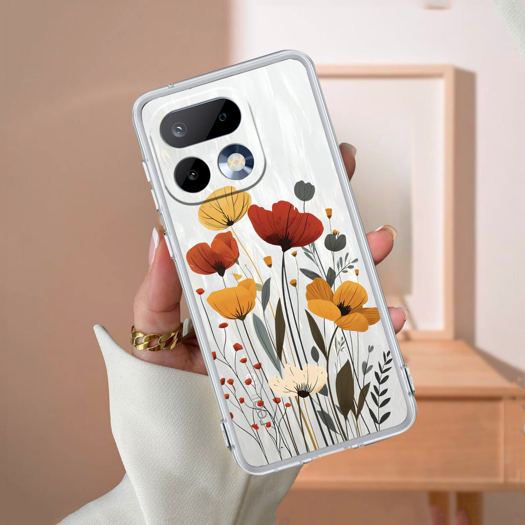 Vintage Wildflower Anti Yelllow Case For Realme 16 Pro Plus 5G