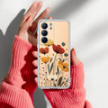 Vintage Wildflower Transparent Silicon Case For Realme Narzo 80x 5G