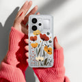 Vintage Wildflower Transparent Silicon Case For Realme Narzo Power 5G