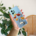 Vintage Wildflower Transparent Silicon Case For Redmi Note 12 4G