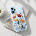 Vintage Wildflower Transparent Silicon Case For Redmi Note 12 5G