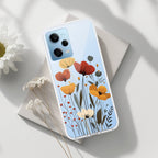 Vintage Wildflower Transparent Silicon Case For Redmi Note 11 Pro / Redmi Note 11 Pro Plus 5G
