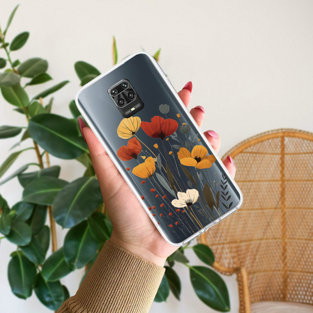 Vintage Wildflower Anti Yellow Case For Redmi Note 9 Pro