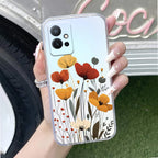 Vintage Wildflower Anti Yellow Case For Vivo T1 5G