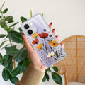 Vintage Wildflower Transparent Silicon Case For Vivo T5X 5G