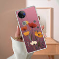 Vintage Wildflower Transparent Silicon Case For Vivo V50 5G