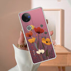 Vintage Wildflower Transparent Silicon Case For Vivo V50 5G