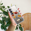 Vintage Wildflower Transparent Silicon Case For Vivo Y300 5G