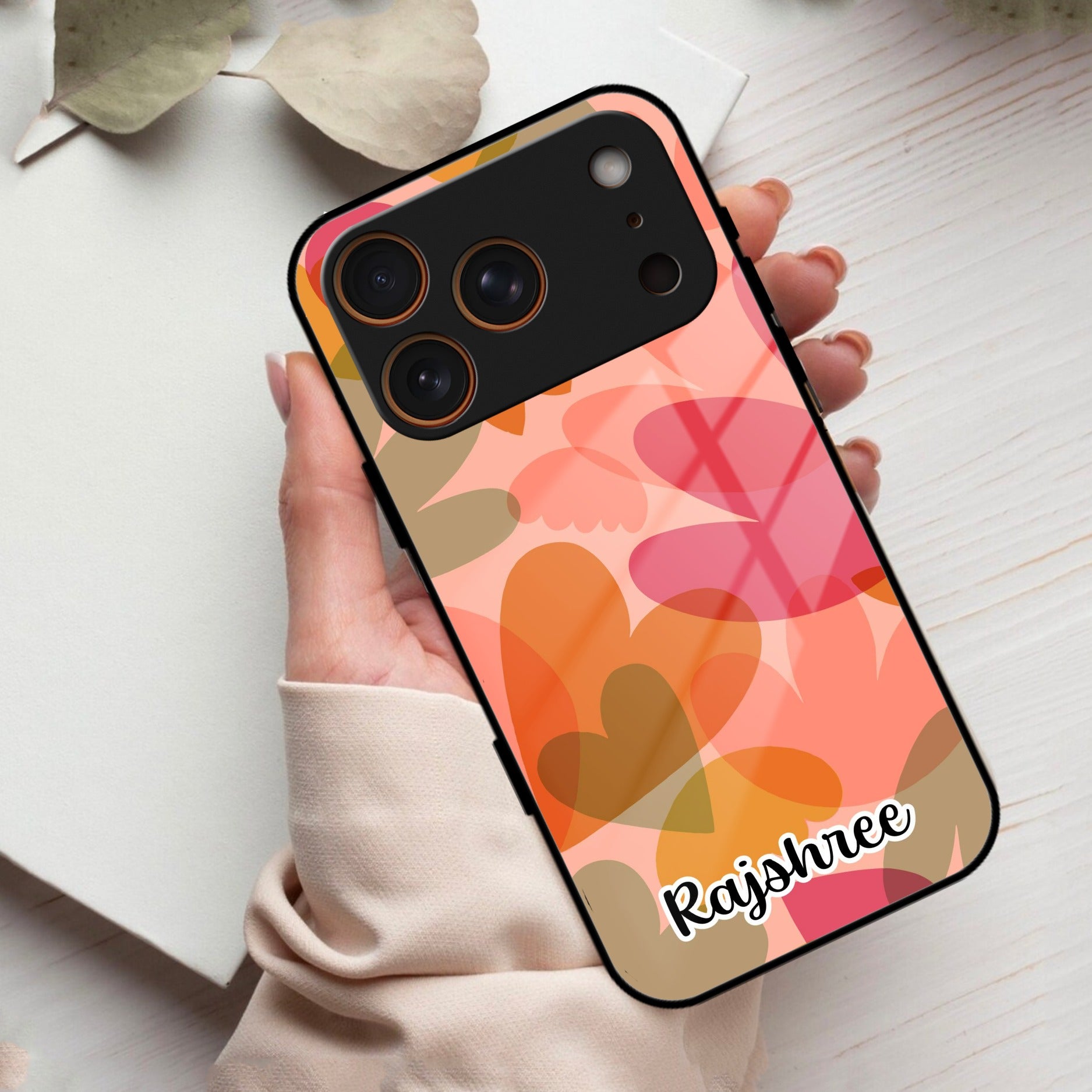 Virginia Customize Glass Case Cover For iPhone 17 Pro Max