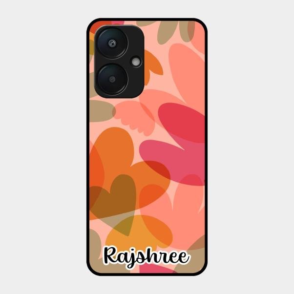 Virginia Customize Glass Case Cover For Redmi 13C 5G
