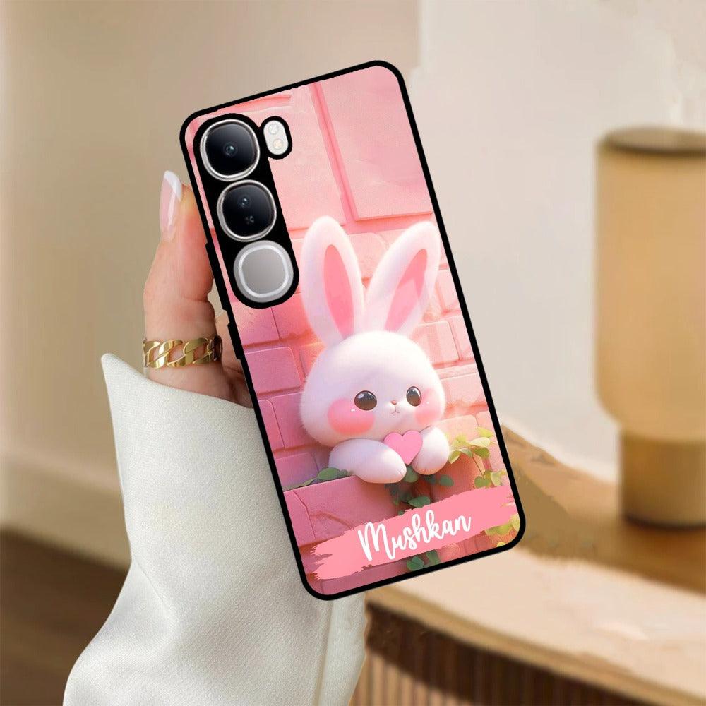 Bunny Glossy Metal Case Cover For Vivo - ShopOnCliQ