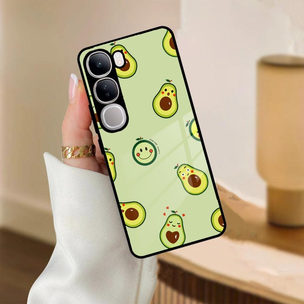 Cute Avocado Glossy Metal Case Cover For Vivo - ShopOnCliQ