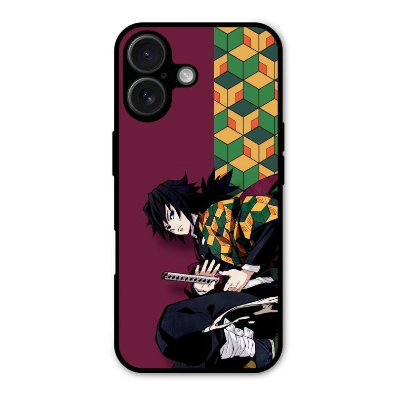 Water Soul Glass Case Cover For iPhone 16 Plus