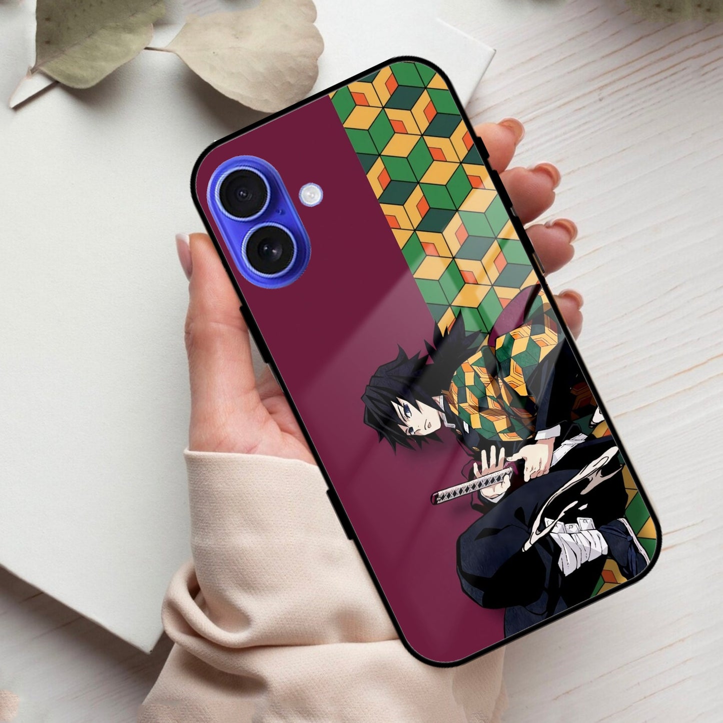 Water Soul Glass Case Cover For iPhone